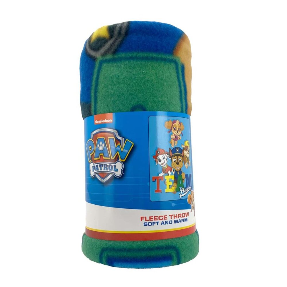 Paw Patrol Fleece Throw Blanket / 45in x 60in **NEW